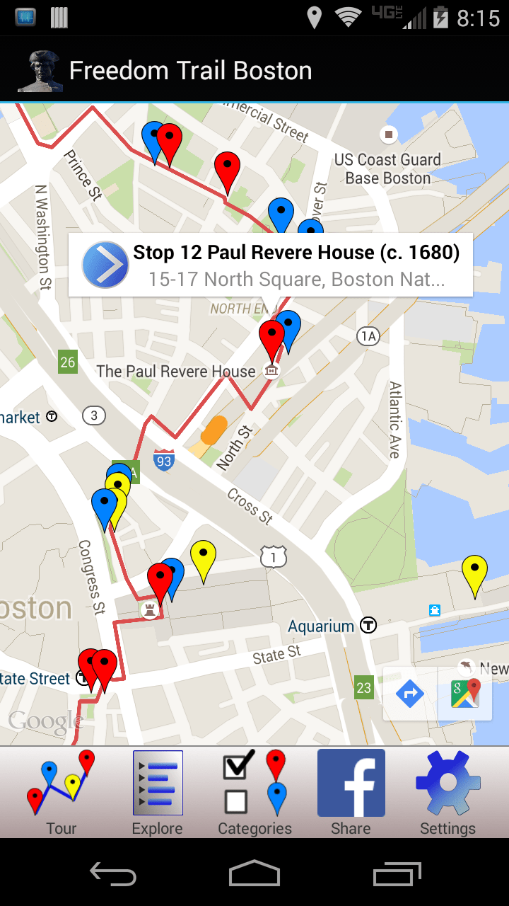 The freedom trail path is simply an excellent walking tour of boston that just so happens to have important historical locations on the way. Technology Trendline Mobile App Freedom Trail Boston