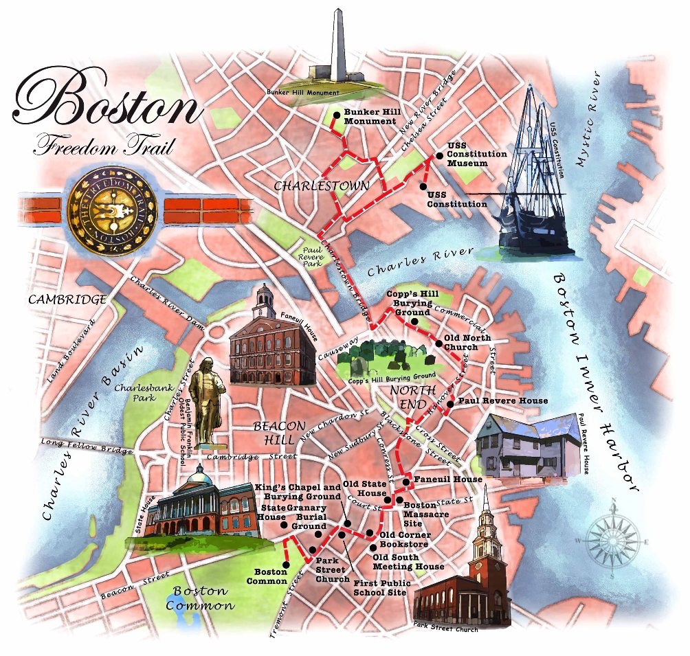 You can get information for all tourist sites in boston as well as for boston national historical park. Freedom Trail Globe Hopping With Irma